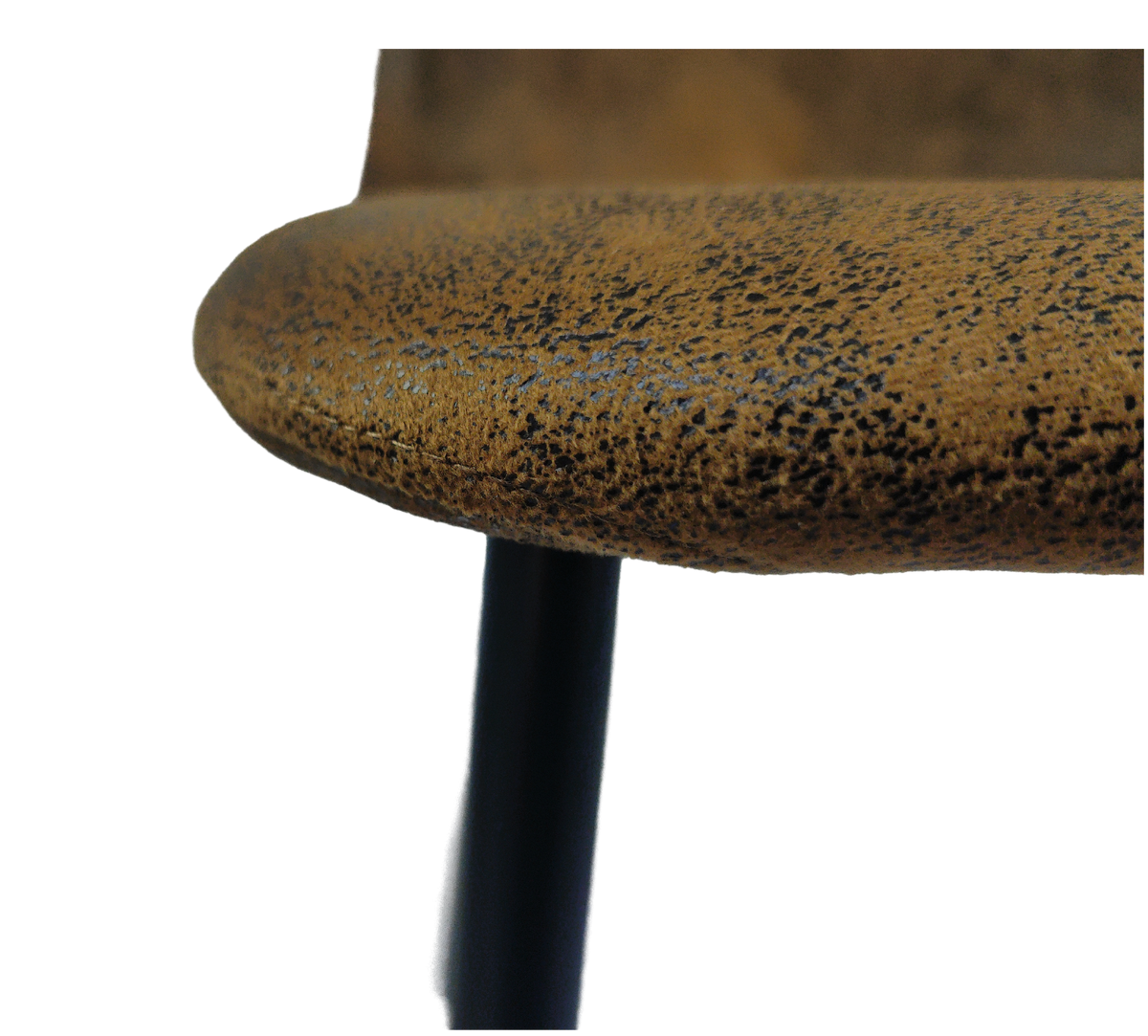 Modern Dining Chair Set (4 pcs) – Brown Upholstered Seats