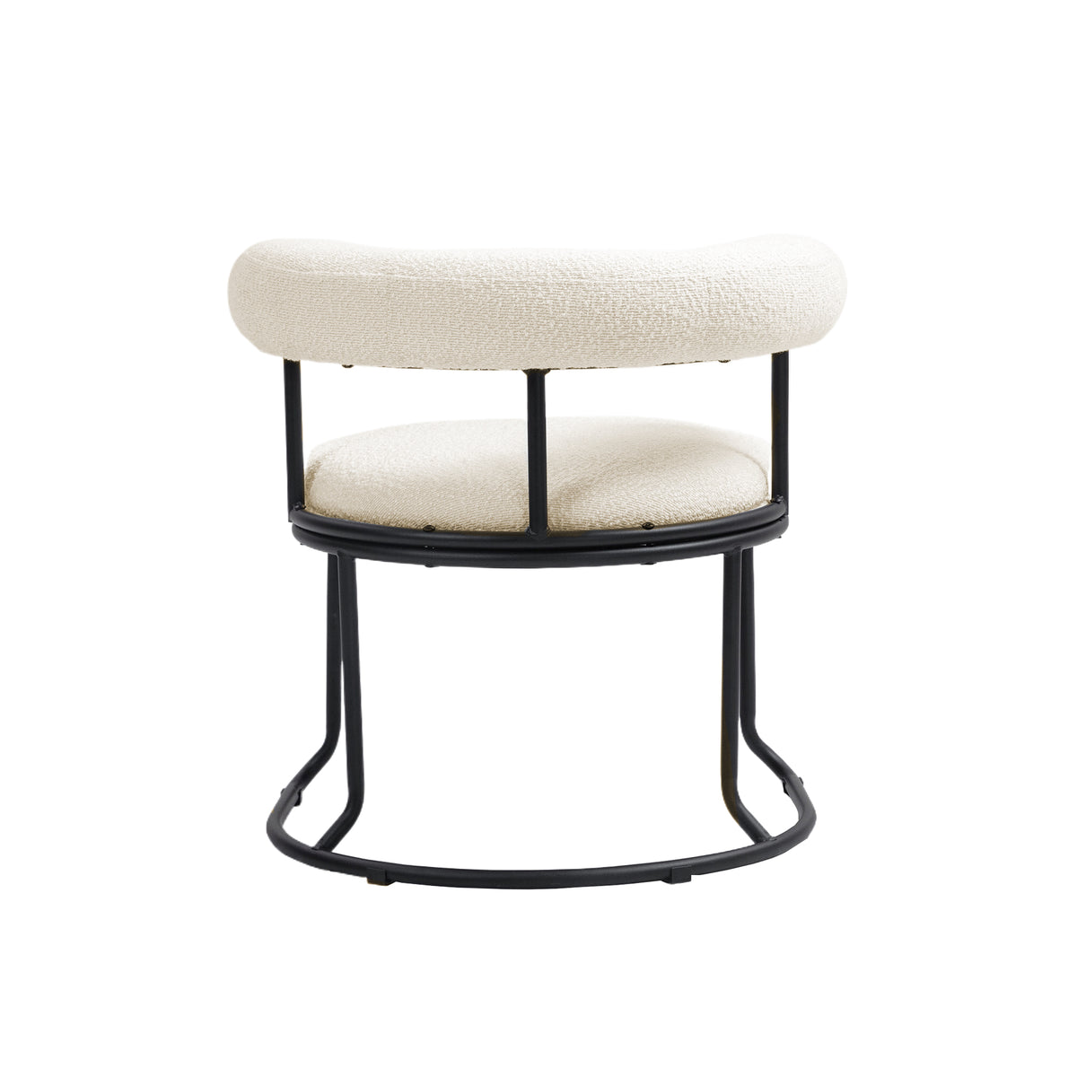 Boucle Dining Chairs Set of 2 Beige