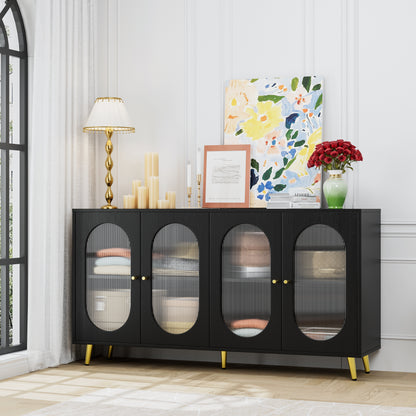 Black Acrylic Sideboard Cabinet
