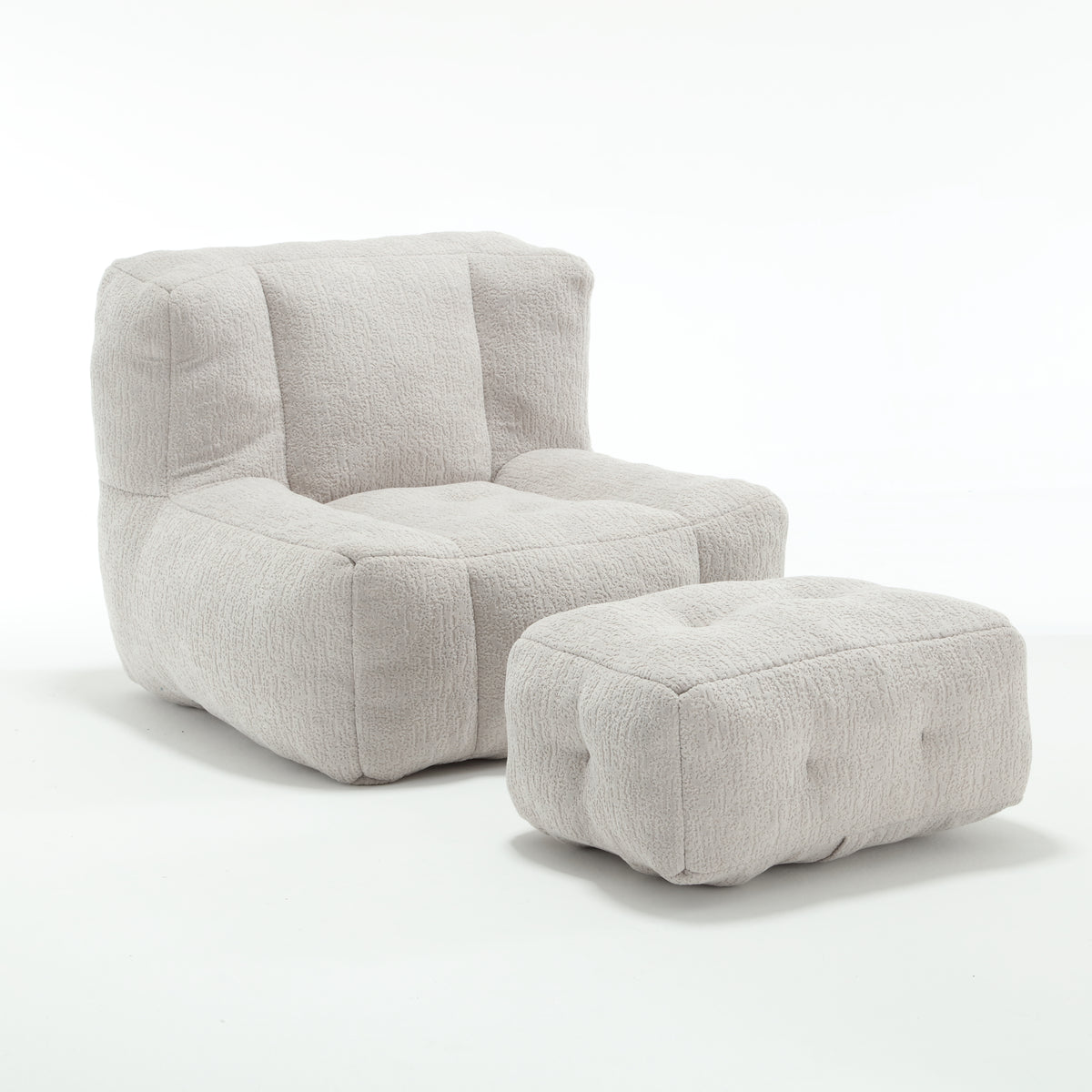 Fluffy Memory Foam Bean Bag Sofa – Indoor Lounge