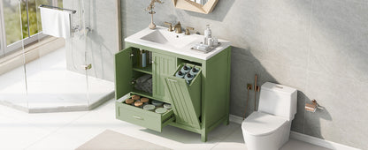 36-Inch Bathroom Vanity with Sink and Drawer