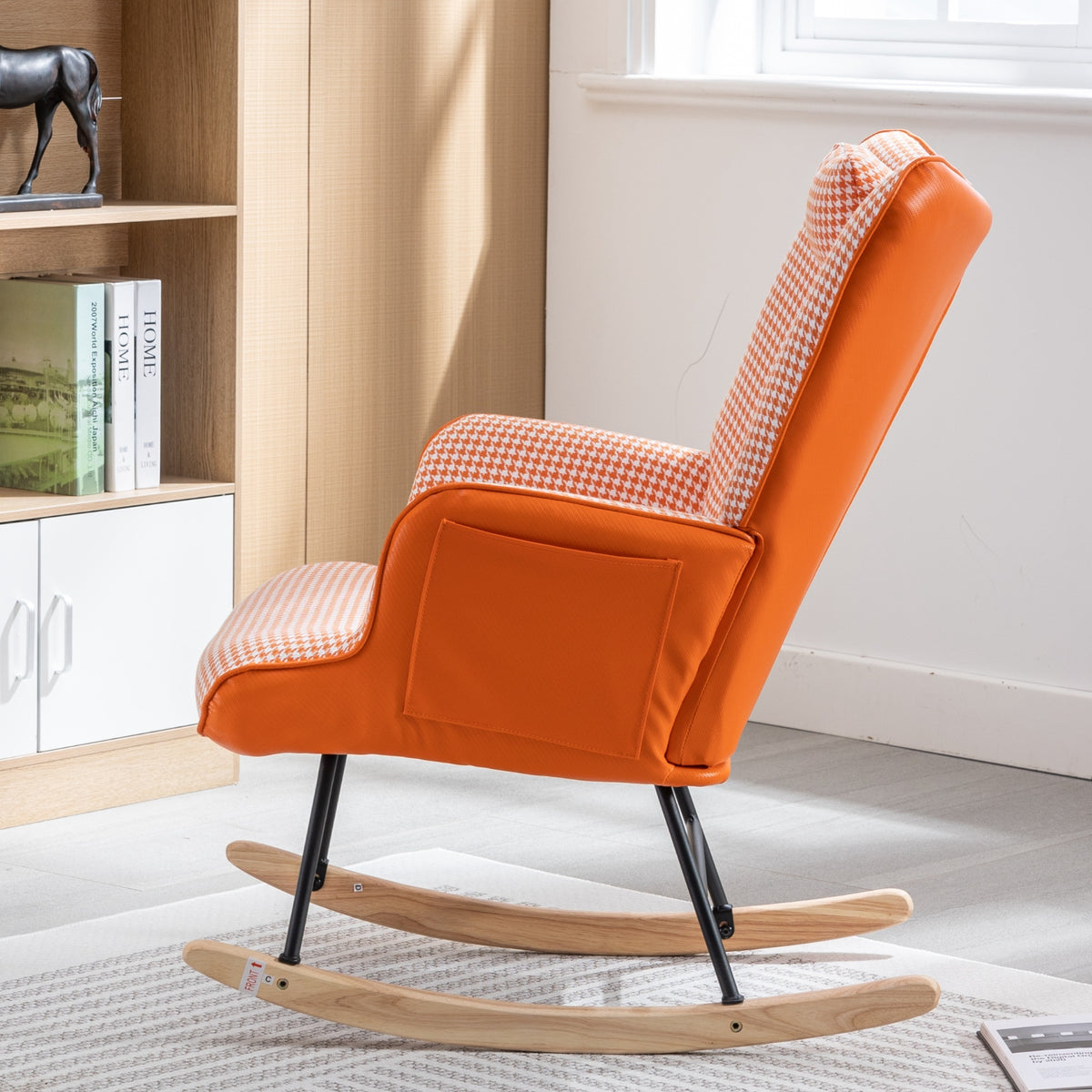 Plush Teddy Rocking Chair – Beige