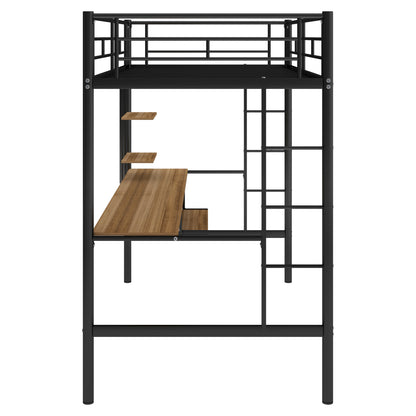 Twin Loft Bed with Desk Space-Saving Design