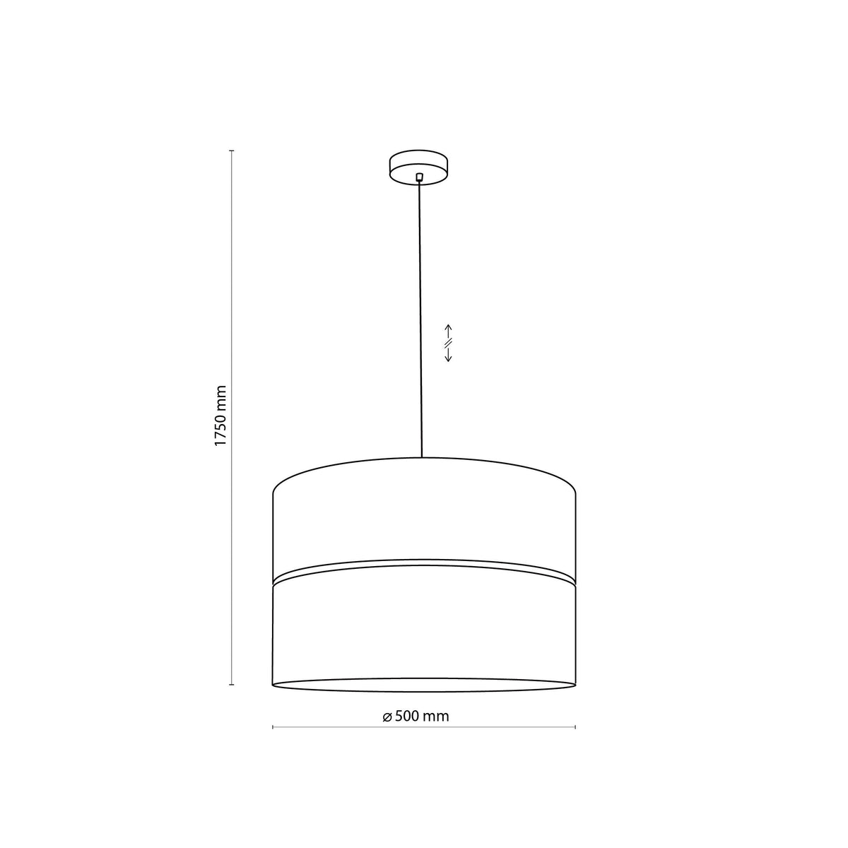 HILTON Black Gold Pendant Light