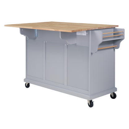 Cambridge Natural Wood Kitchen Island