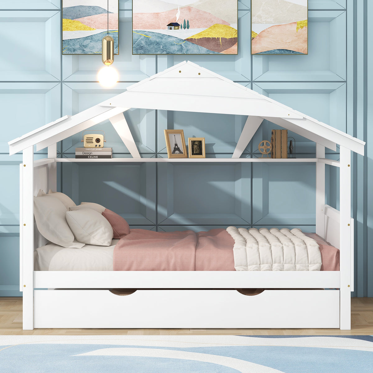Full House Bed White