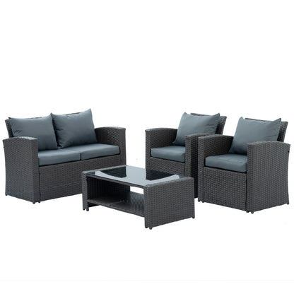 Outdoor Patio Furniture Set Gray