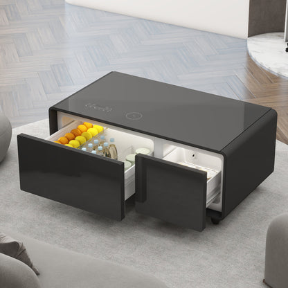 Smart Coffee Table with Bluetooth & USB Charging