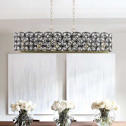 Champagne Gold Crystal Chandelier