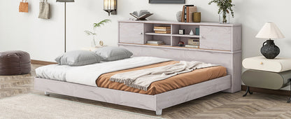 Full Daybed Frame with Bookcases Oak
