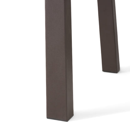 Della Acacia Dining Table – Rustic Brown & Grey