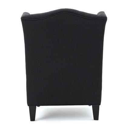 Toddman Velvet Club Chair – Charcoal