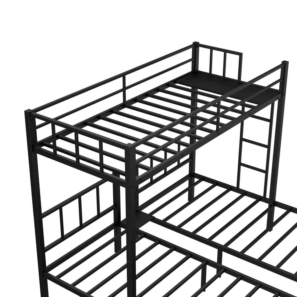 Triple Bunk Bed Black