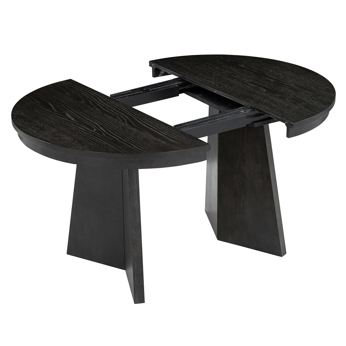 Retro Dining Set (5 pcs) – Espresso Finish