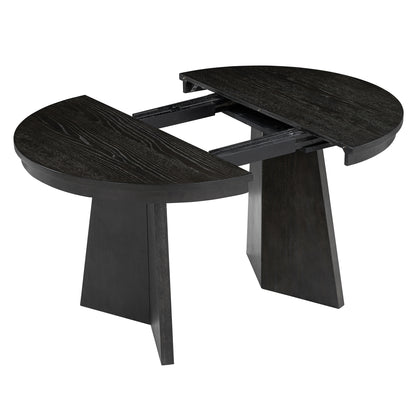 Retro Dining Set (5 pcs) – Espresso Finish