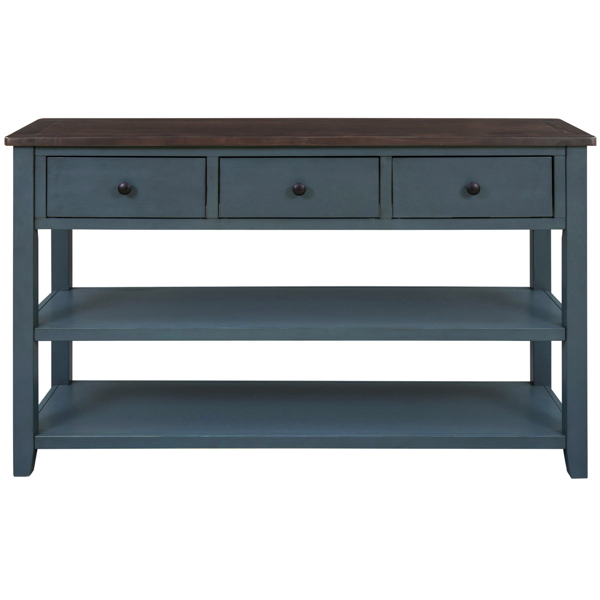 Retro Console Table Navy