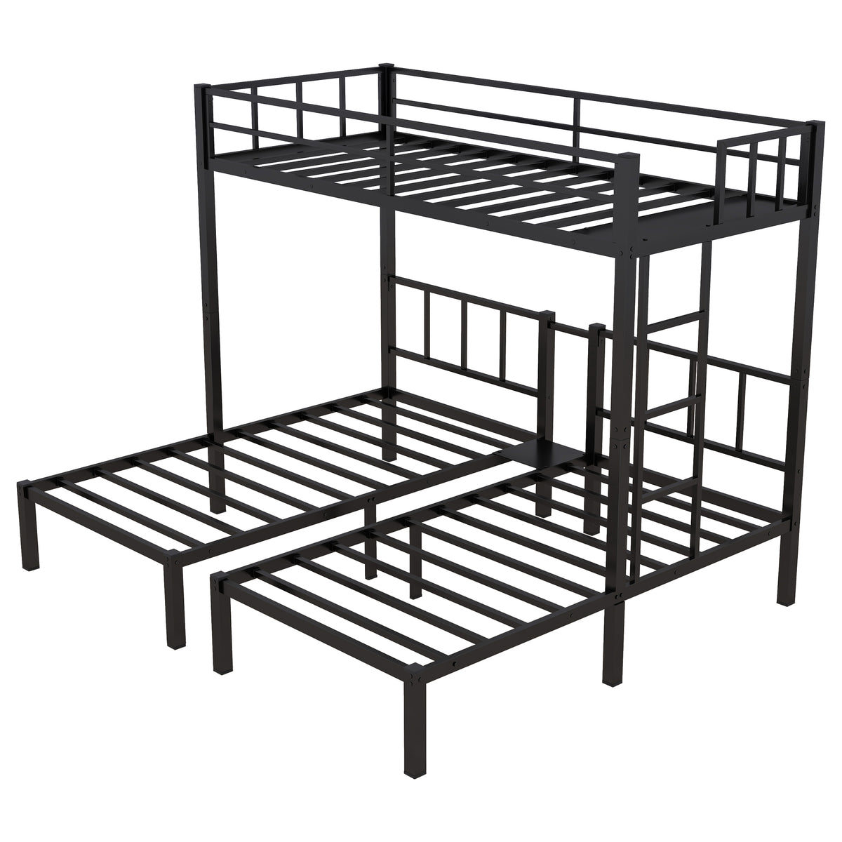 Triple Bunk Bed Black