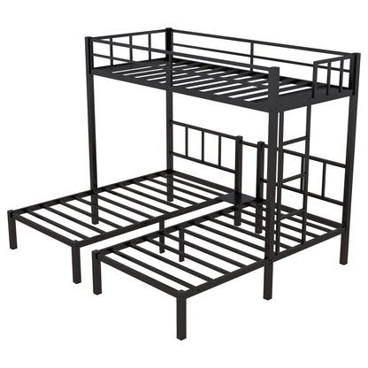 Triple Bunk Bed Black