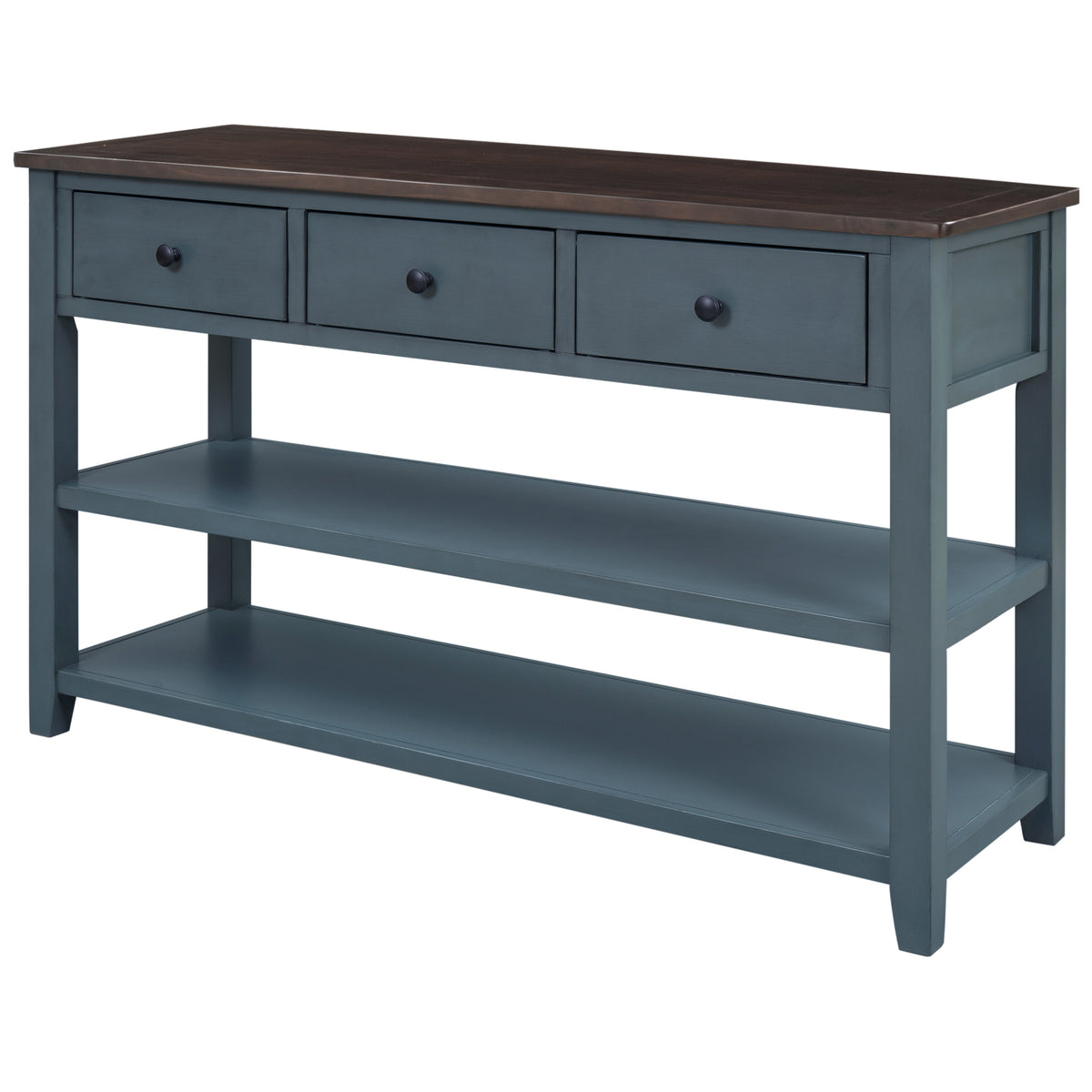 Retro Console Table Navy
