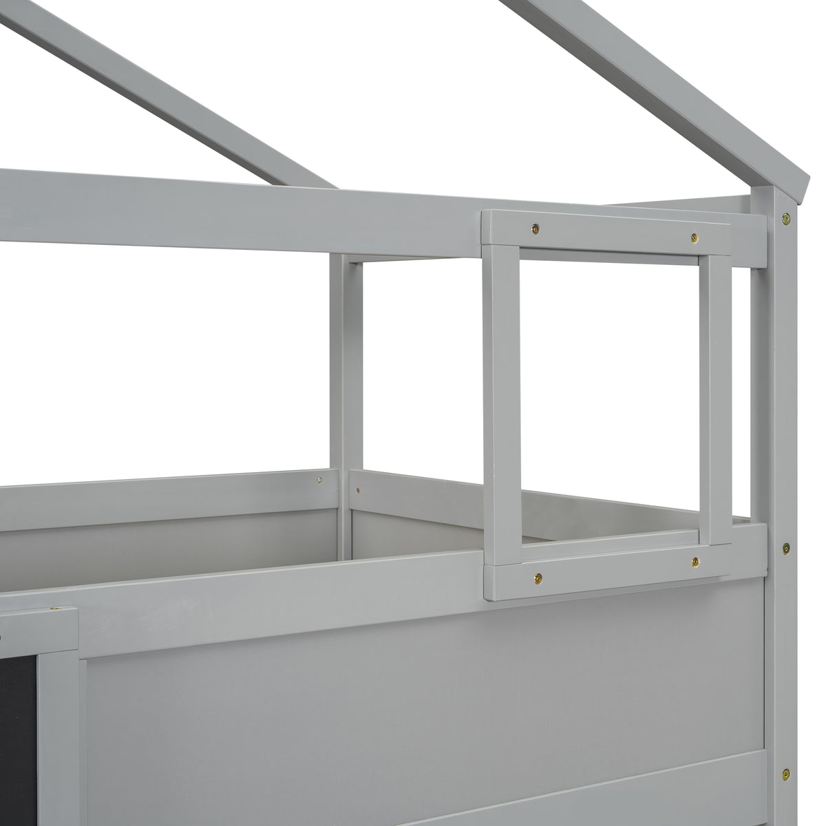 Twin-Full Storage Bunk Bed – Gray