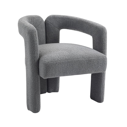 Teddy Fabric Dining Chair – Grey