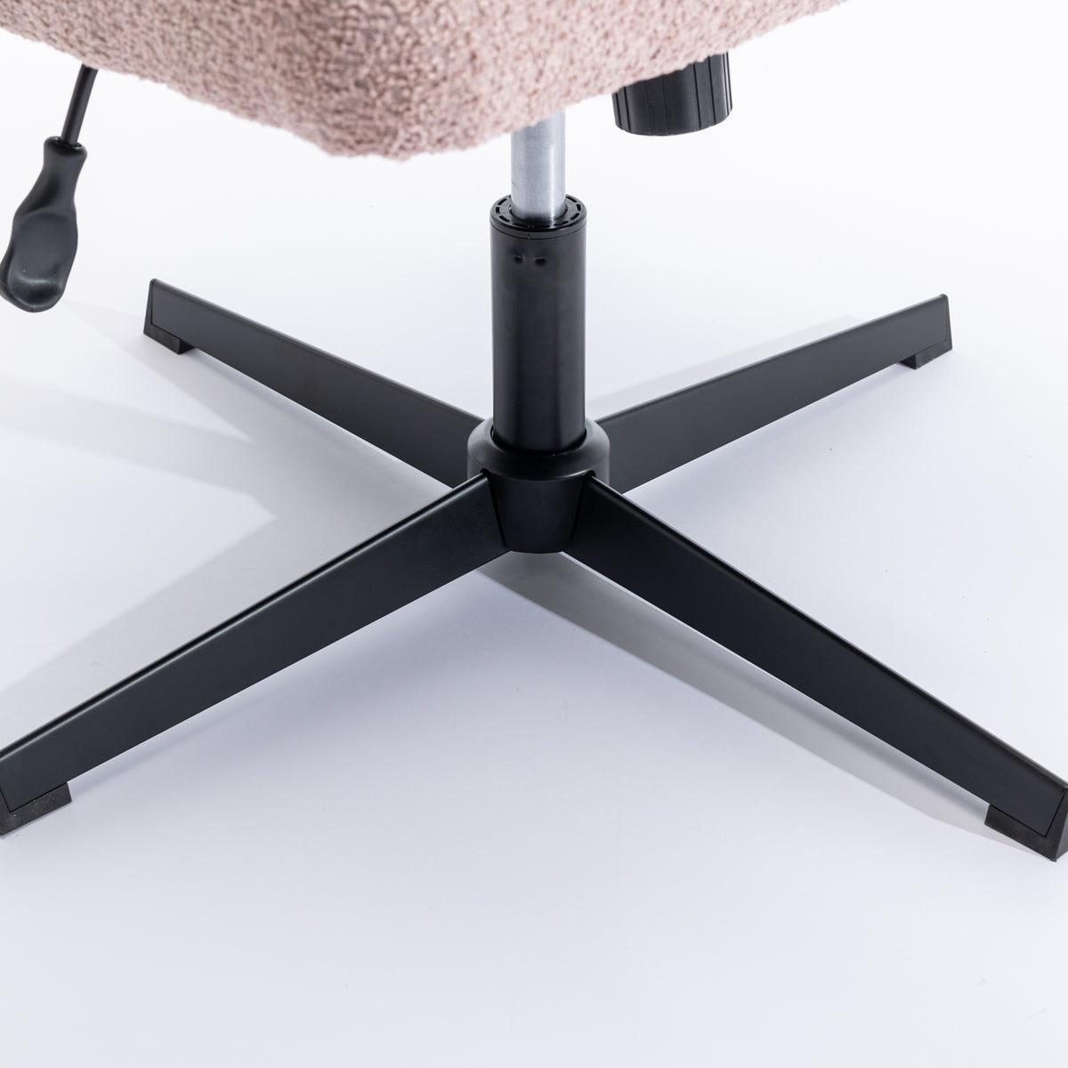 Armless Office Chair – Blush Pink