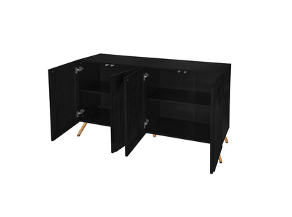 Arched 4-Door Buffet Cabinet