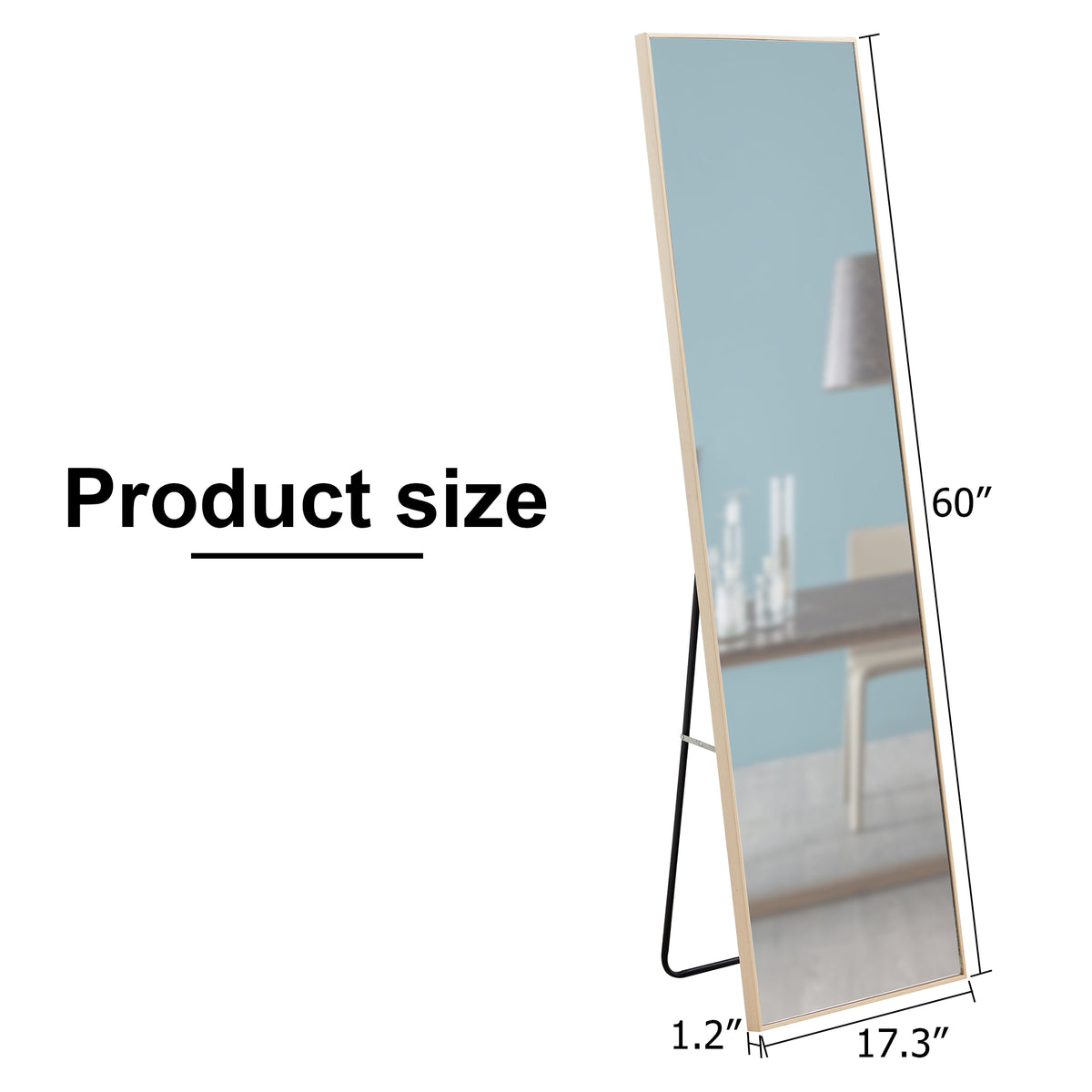 Solid Oak Vanity Mirror Set (3 pcs)