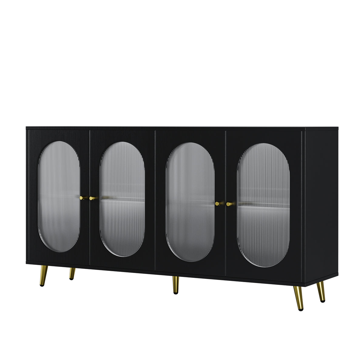 Black Acrylic Sideboard Cabinet