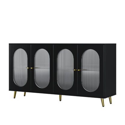 Black Acrylic Sideboard Cabinet