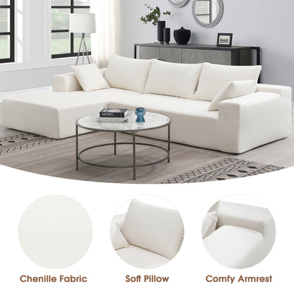 Modular Sectional Sofa – White Linen