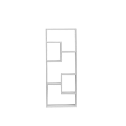 Freestanding Wooden Bookcase with 5 Cubes