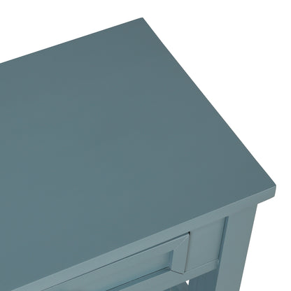36-Inch Blue Farmhouse Console Table with Drawers