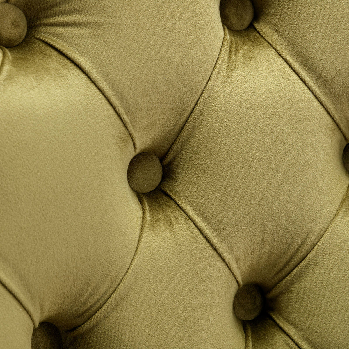 Tufted Olive Green Dining Chairs Set of 2