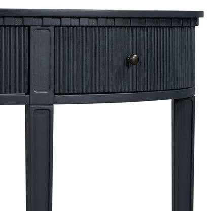 U-Style Vertical Pine Console Table