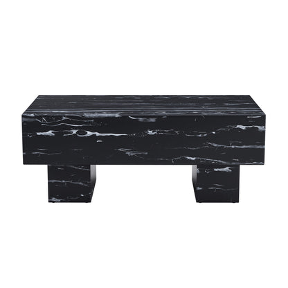 Black Modern Rectangle Coffee Table