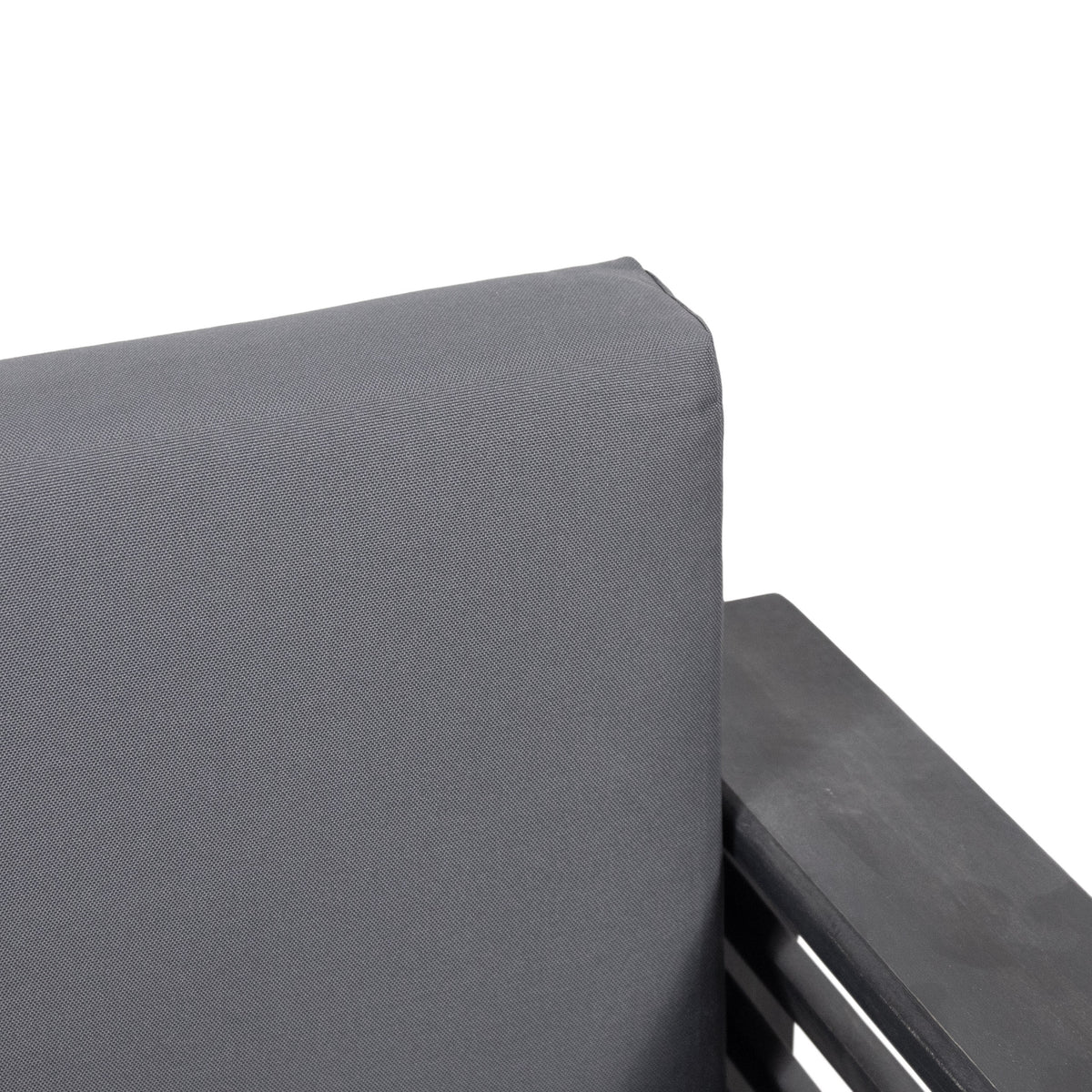 Outdoor Acacia Club Chairs (2 pcs) – Dark Gray
