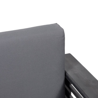 Outdoor Acacia Club Chairs (2 pcs) – Dark Gray