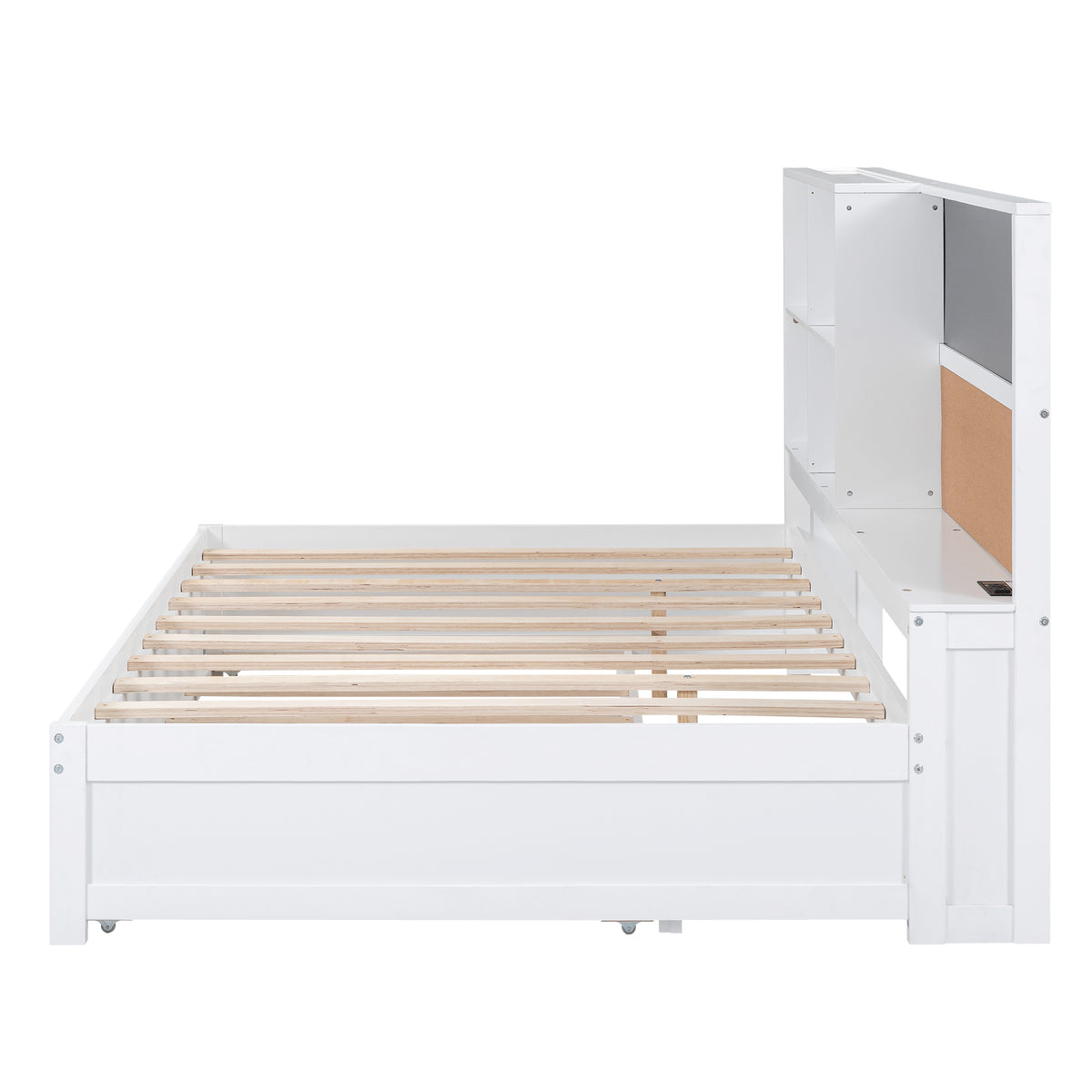 Full Daybed with Storage Drawers White