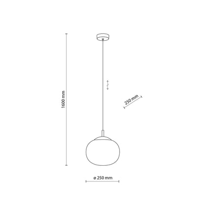 VIBE White Glass Scandinavian Pendant Light
