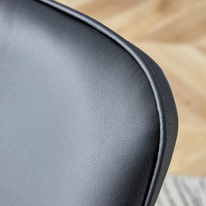 Modern Black Dining Chair Set (2 pcs)