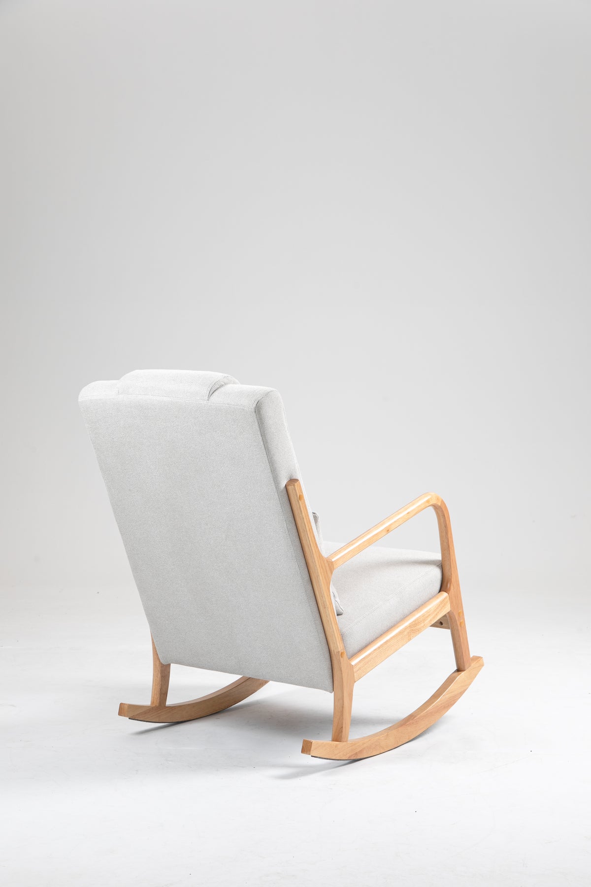 Upholstered Rocking Chair Beige