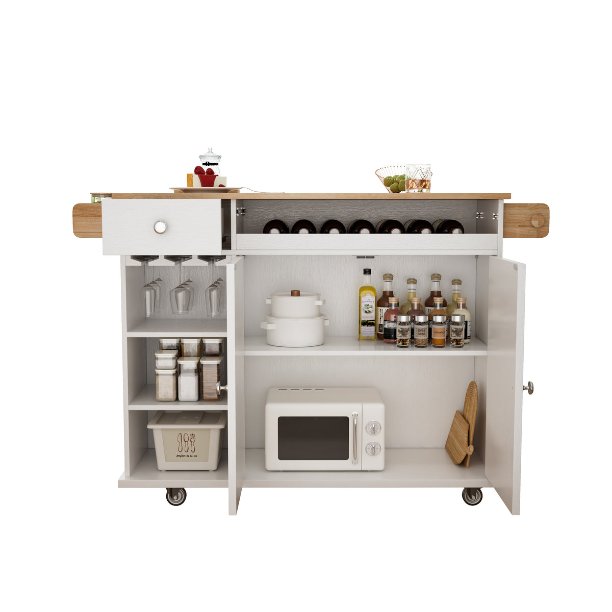 Kitchen Island Cart White Oak