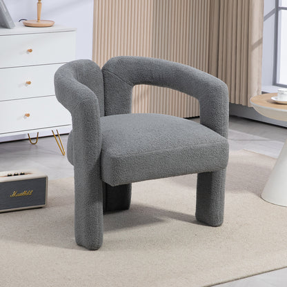 Teddy Fabric Dining Chair – Grey