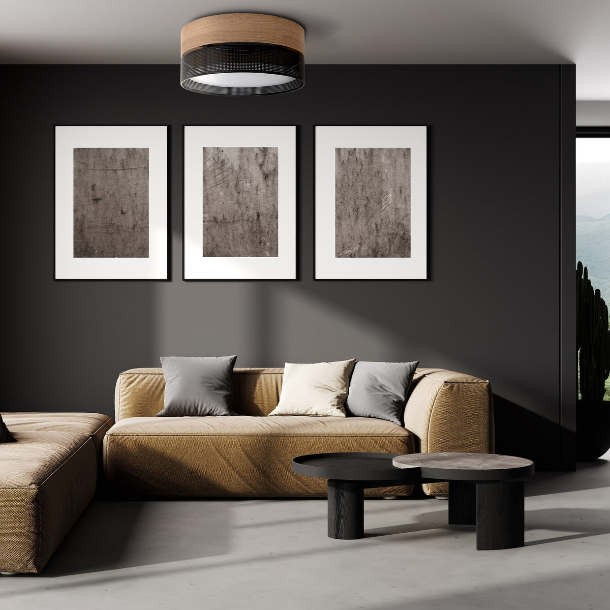 NICOL Scandinavian Flush Mount Light