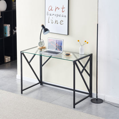 Clear Glass Laptop Desk