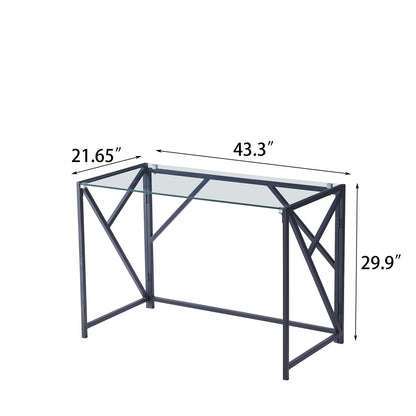 Clear Glass Laptop Desk