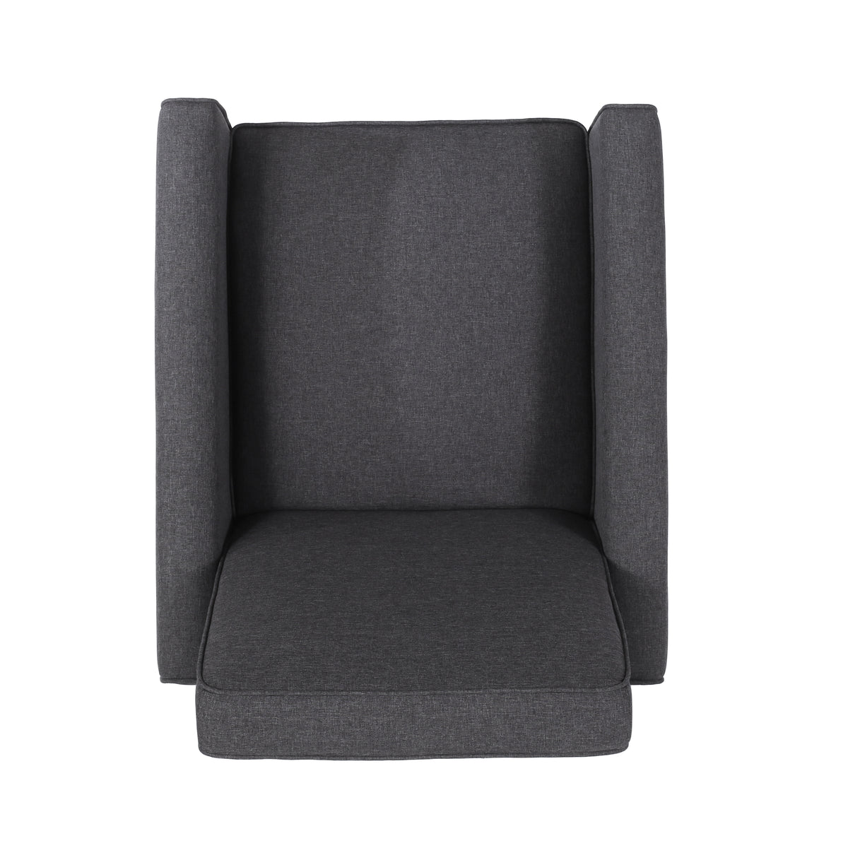 Smoke Fabric Push Back Recliner Gray