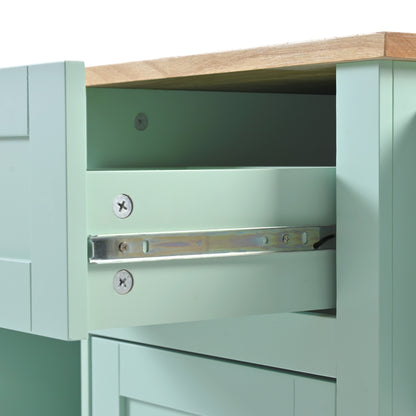 Kitchen Island Cart Mint Green