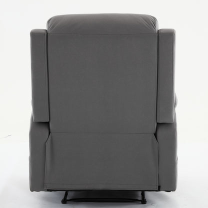 Adjustable Recliner Chair Fabric Gray